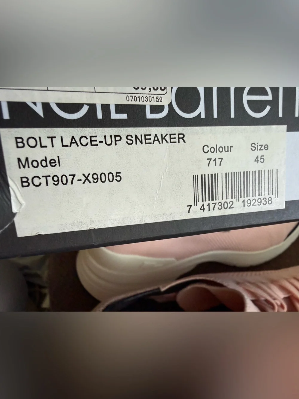 Neil Barrett Pink and Black Knit Low-Top Sneakers